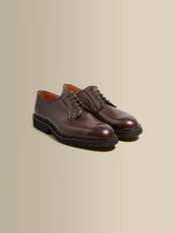 Hot Calf Leather Derby Shoes Shoes