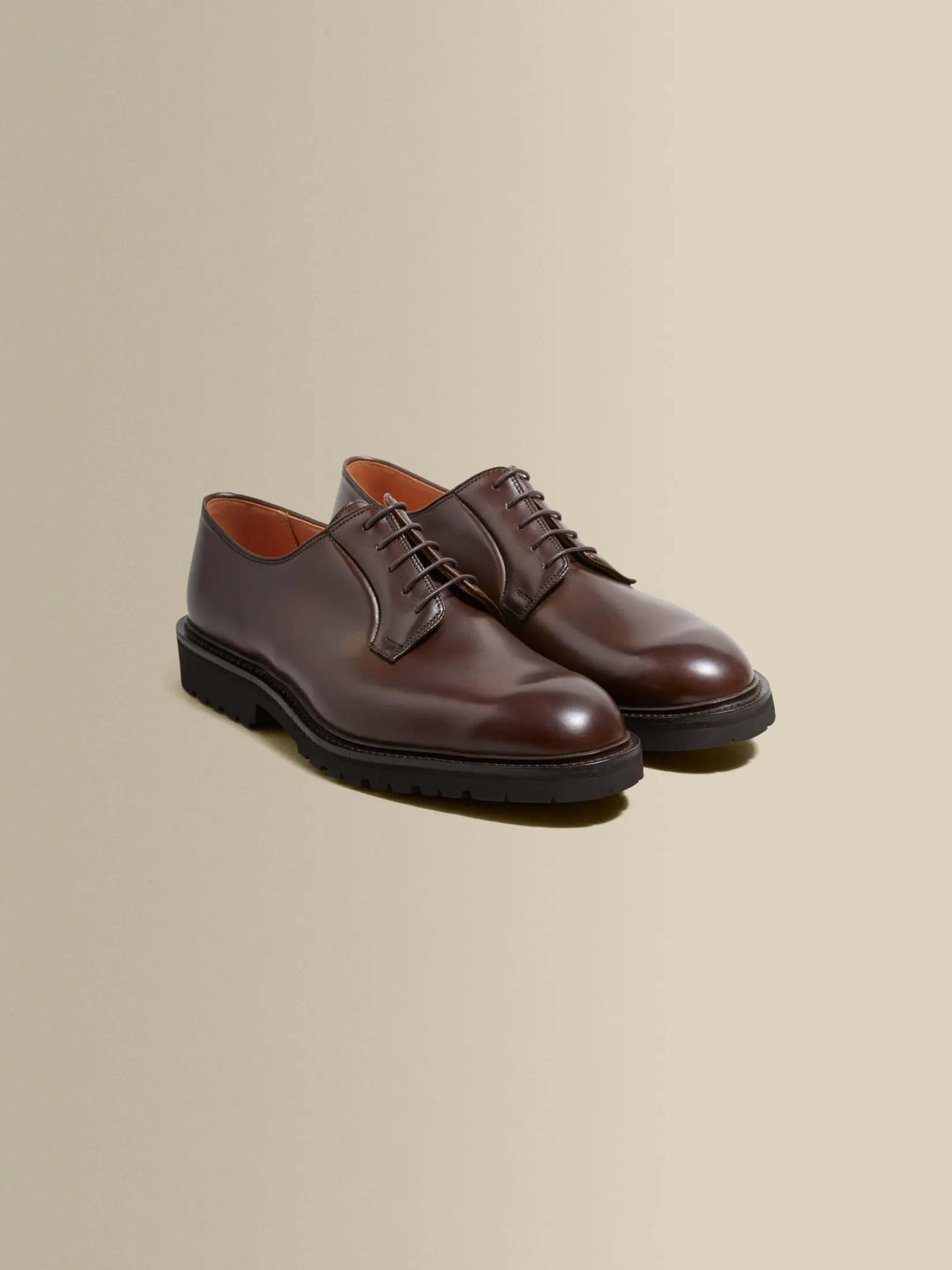 Hot Calf Leather Derby Shoes Shoes