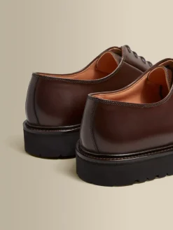 Hot Calf Leather Derby Shoes Shoes