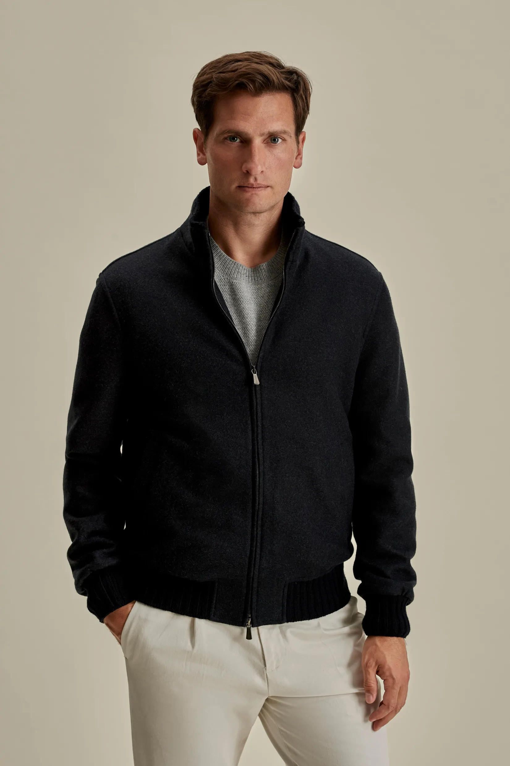 New Cashmere Bomber Jacket Outerwear