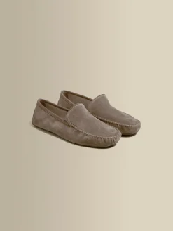 Clearance Cashmere Lined Suede Slippers Shoes|Accessories