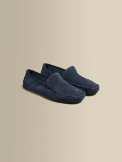Cashmere Lined Suede Slippers Shoes|Accessories
