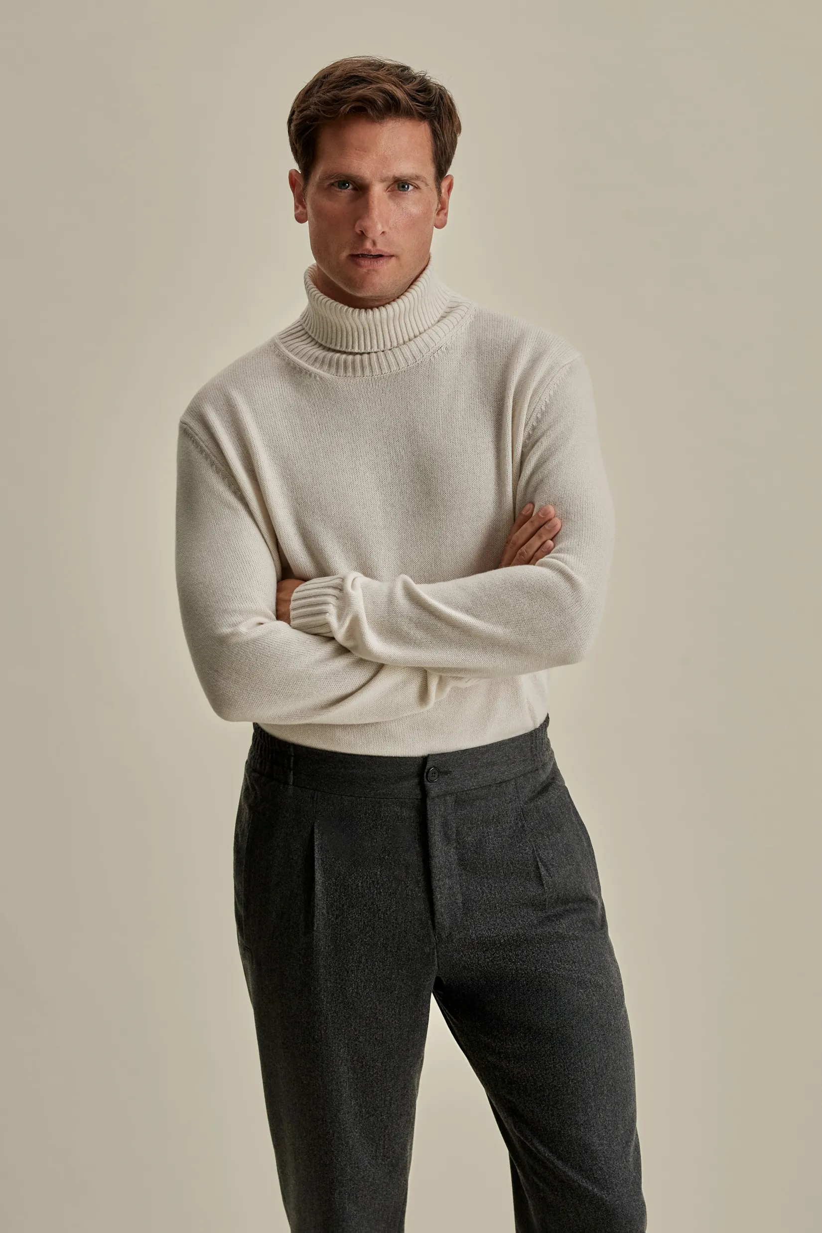 Clearance Cashmere Roll Neck Sweater Knitwear