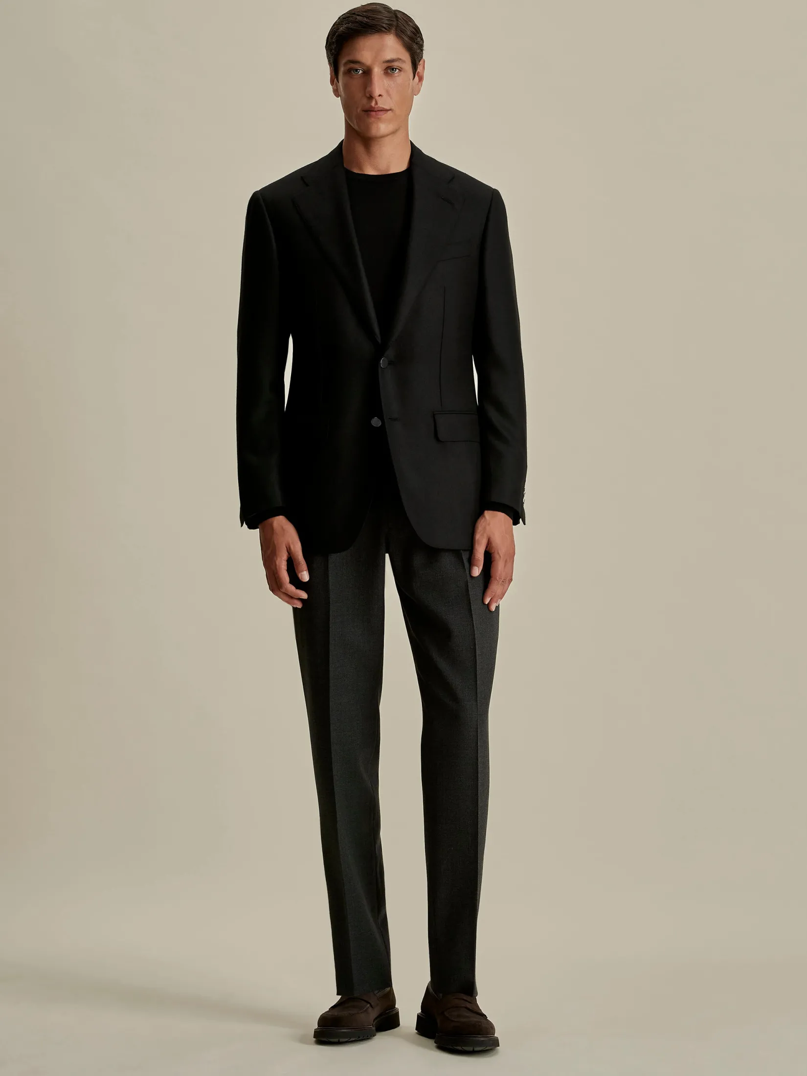 Online Cashmere Single Breasted Jacket Tailoring