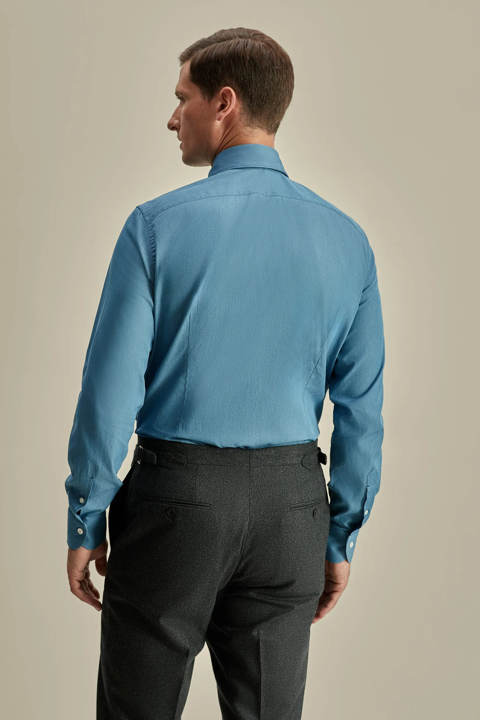 Clearance Cotton Cutaway Collar Shirt Shirts
