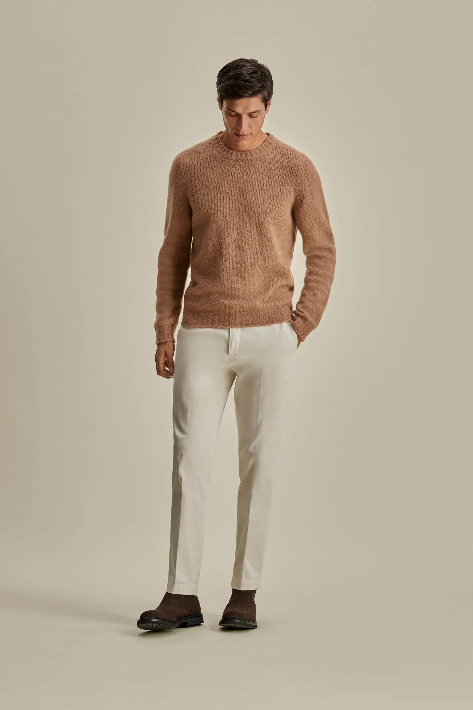 Outlet Cotton Easy Fit Flat Front Chinos Trousers & Shorts