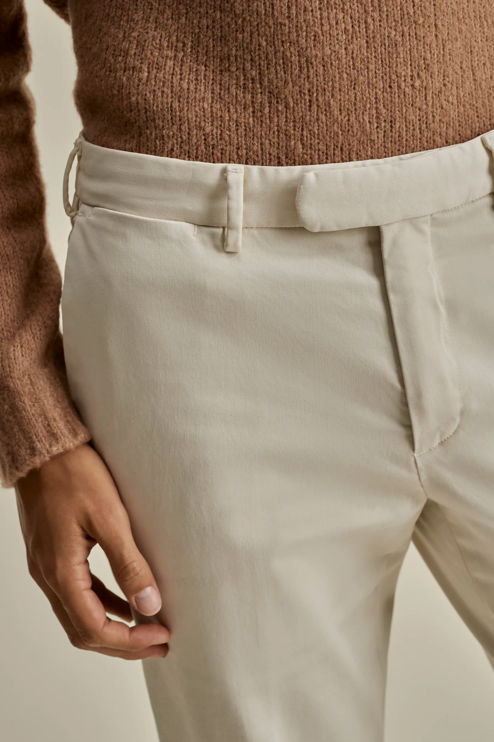 Outlet Cotton Easy Fit Flat Front Chinos Trousers & Shorts