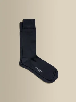 Outlet Cotton Plain Dress Sock Accessories