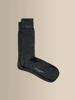 Hot Cotton Ribbed Dress Sock Accessories