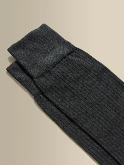 Hot Cotton Ribbed Dress Sock Accessories