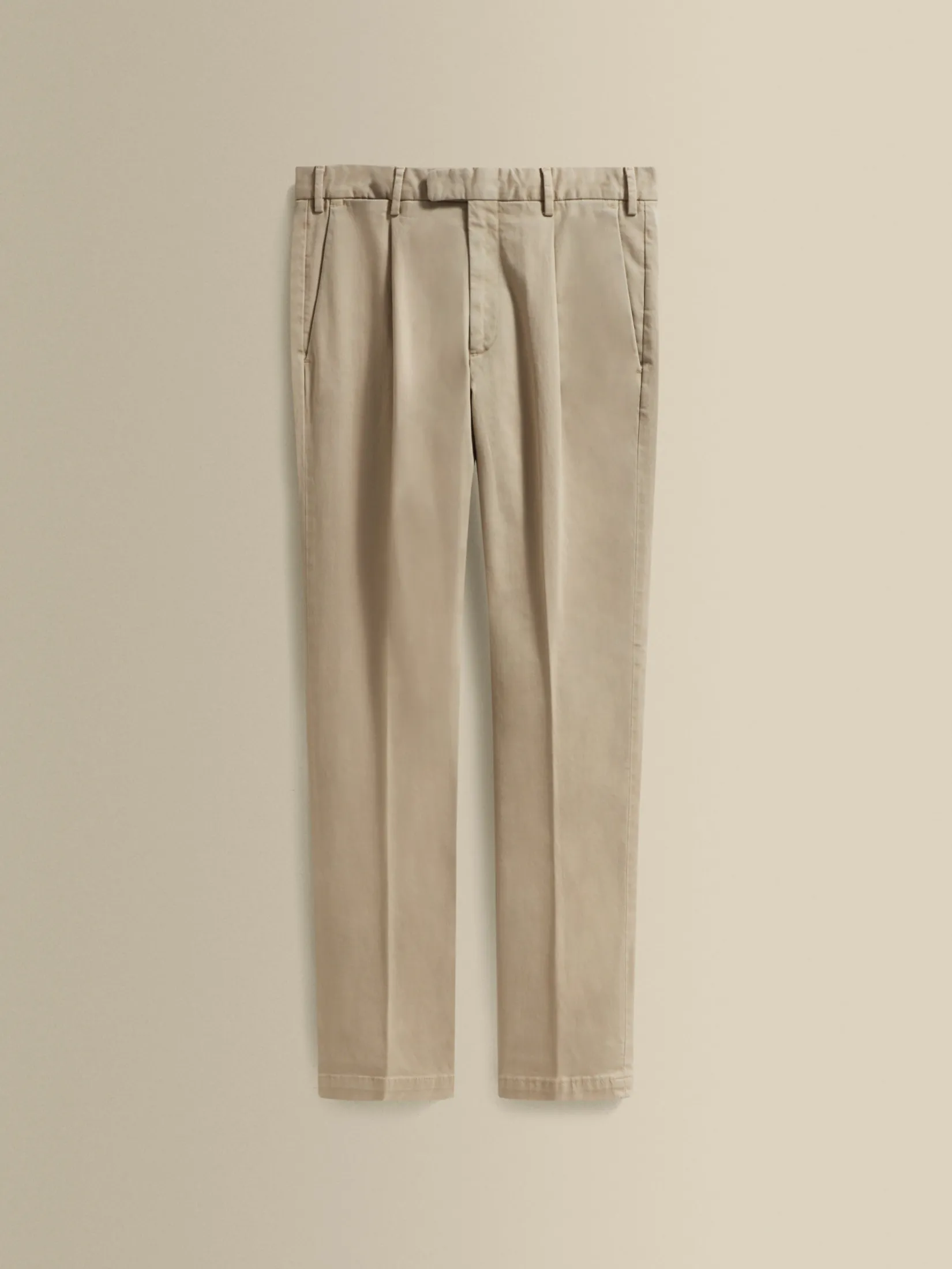 Cotton Single Pleat Chinos Trousers & Shorts