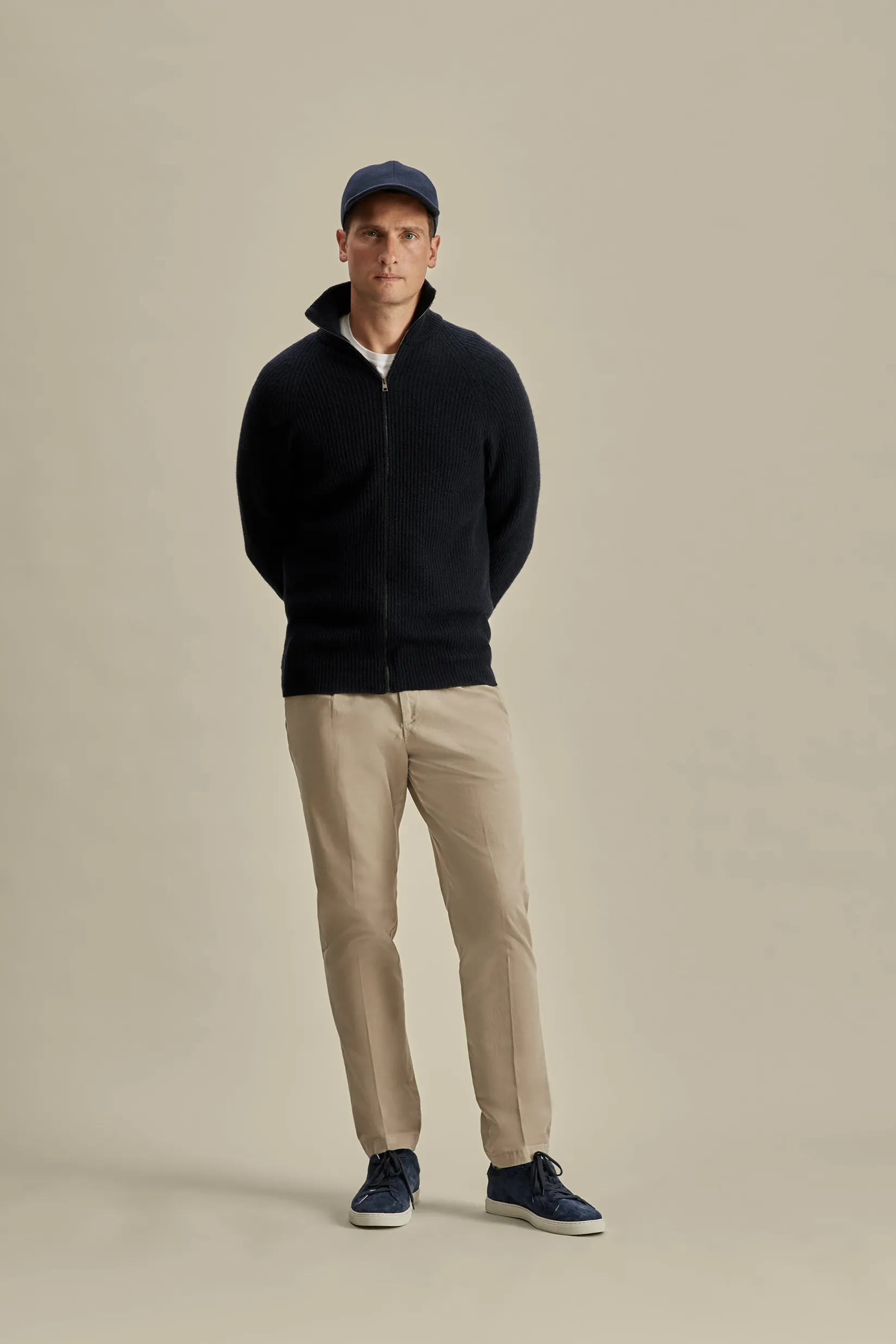 Cotton Single Pleat Chinos Trousers & Shorts