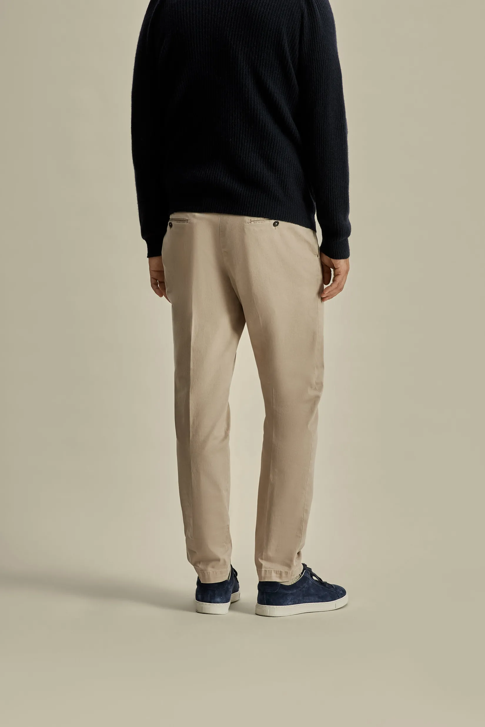 Cotton Single Pleat Chinos Trousers & Shorts