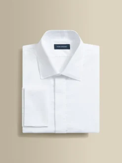 Sale Cotton Stretch Fly Front Dress Shirt Shirts