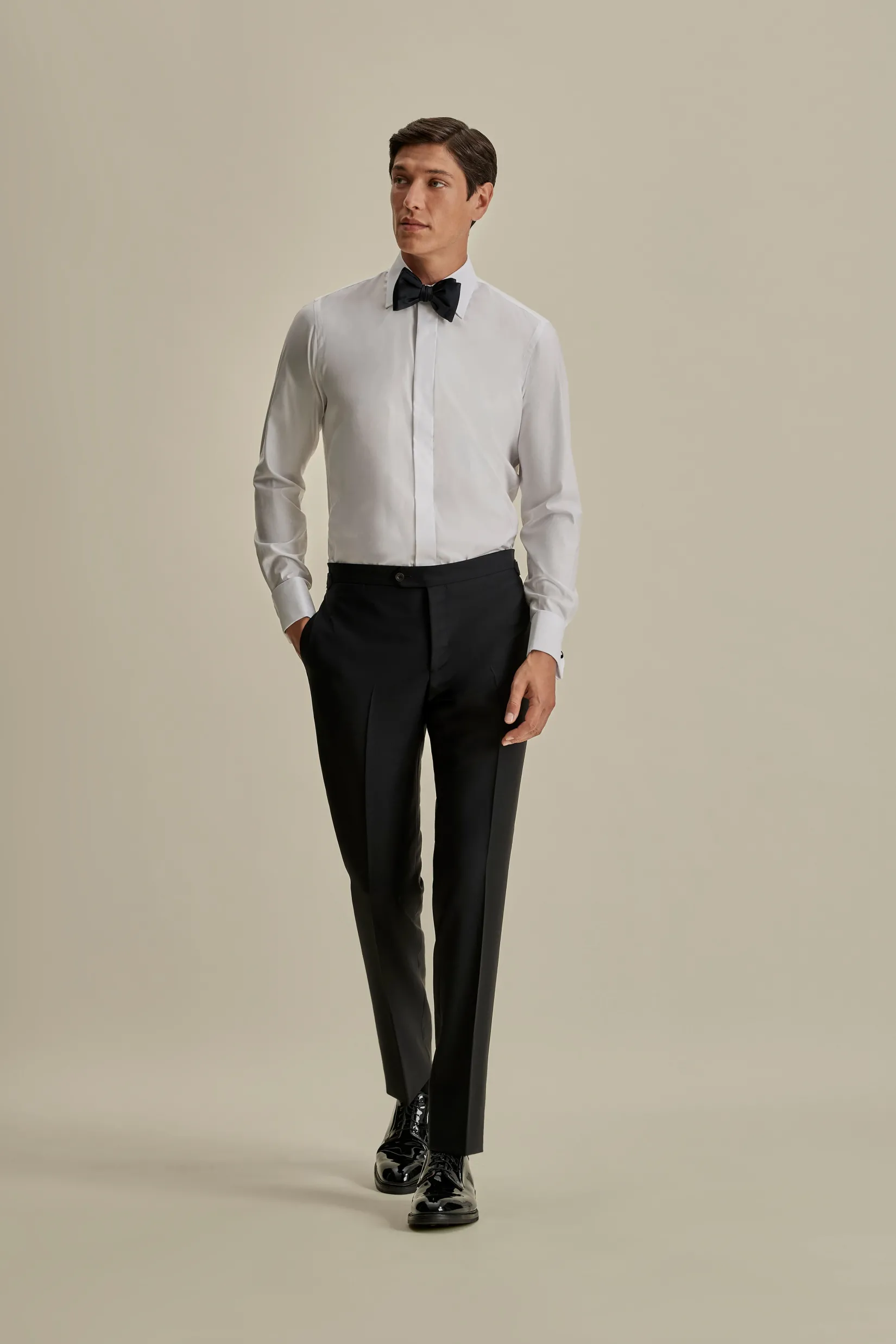 Sale Cotton Stretch Fly Front Dress Shirt Shirts