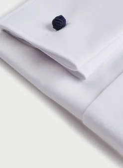 Sale Cotton Stretch Fly Front Dress Shirt Shirts