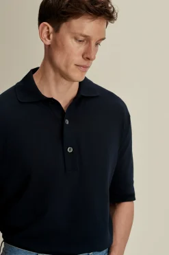 Hot Crepe Cotton Polo Shirt T-Shirts & Polos|Knitwear