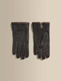 Outlet Deer Skin Cashmere Lined Gloves Accessories