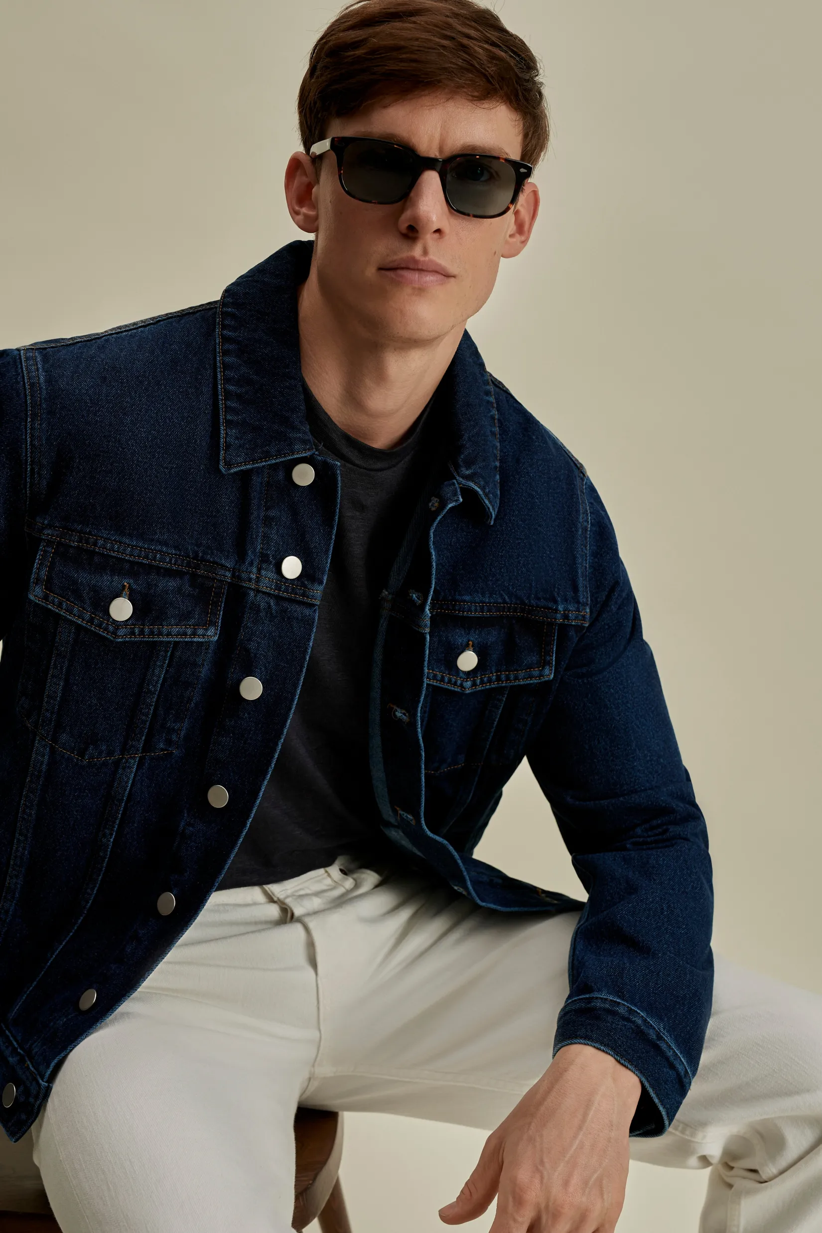 Clearance Denim Trucker Jacket Outerwear