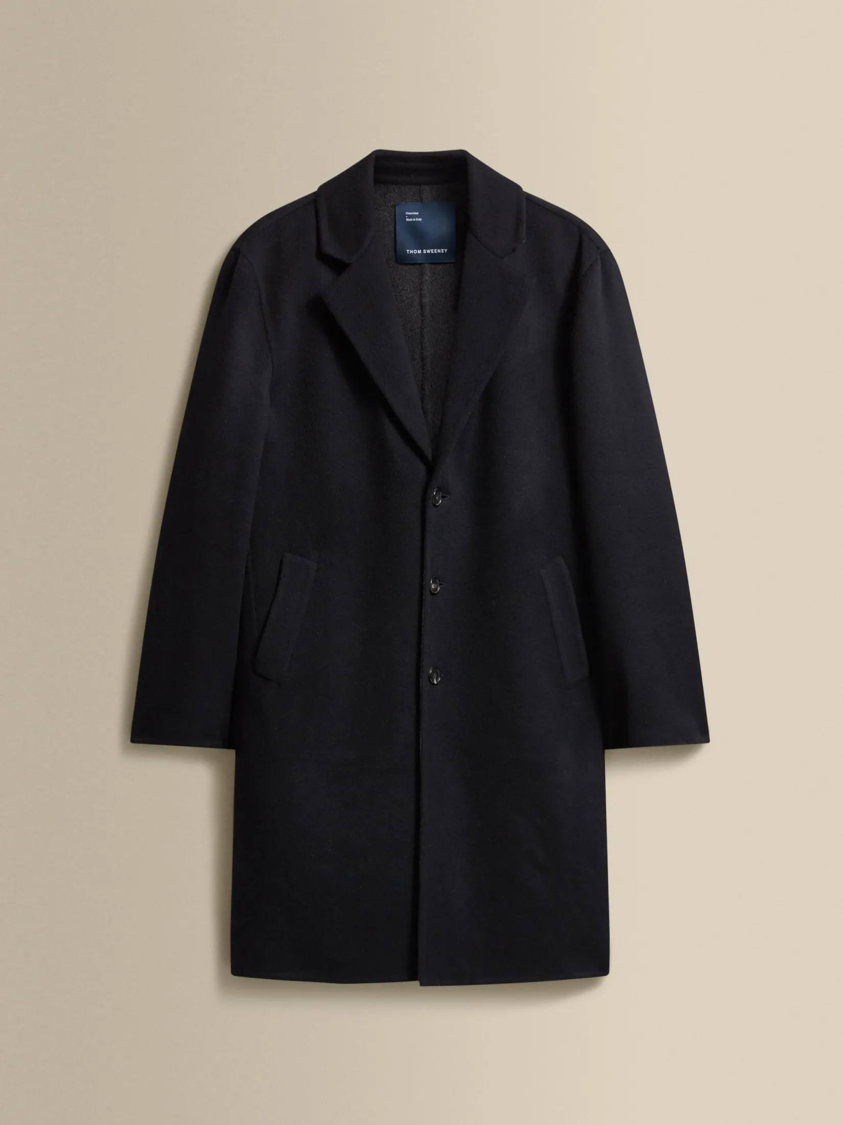 Hot Double Faced Cashmere Single Breasted Overcoat Outerwear