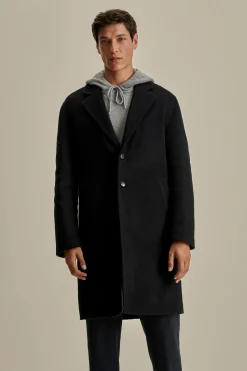 Hot Double Faced Cashmere Single Breasted Overcoat Outerwear