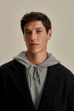 Hot Double Faced Cashmere Single Breasted Overcoat Outerwear