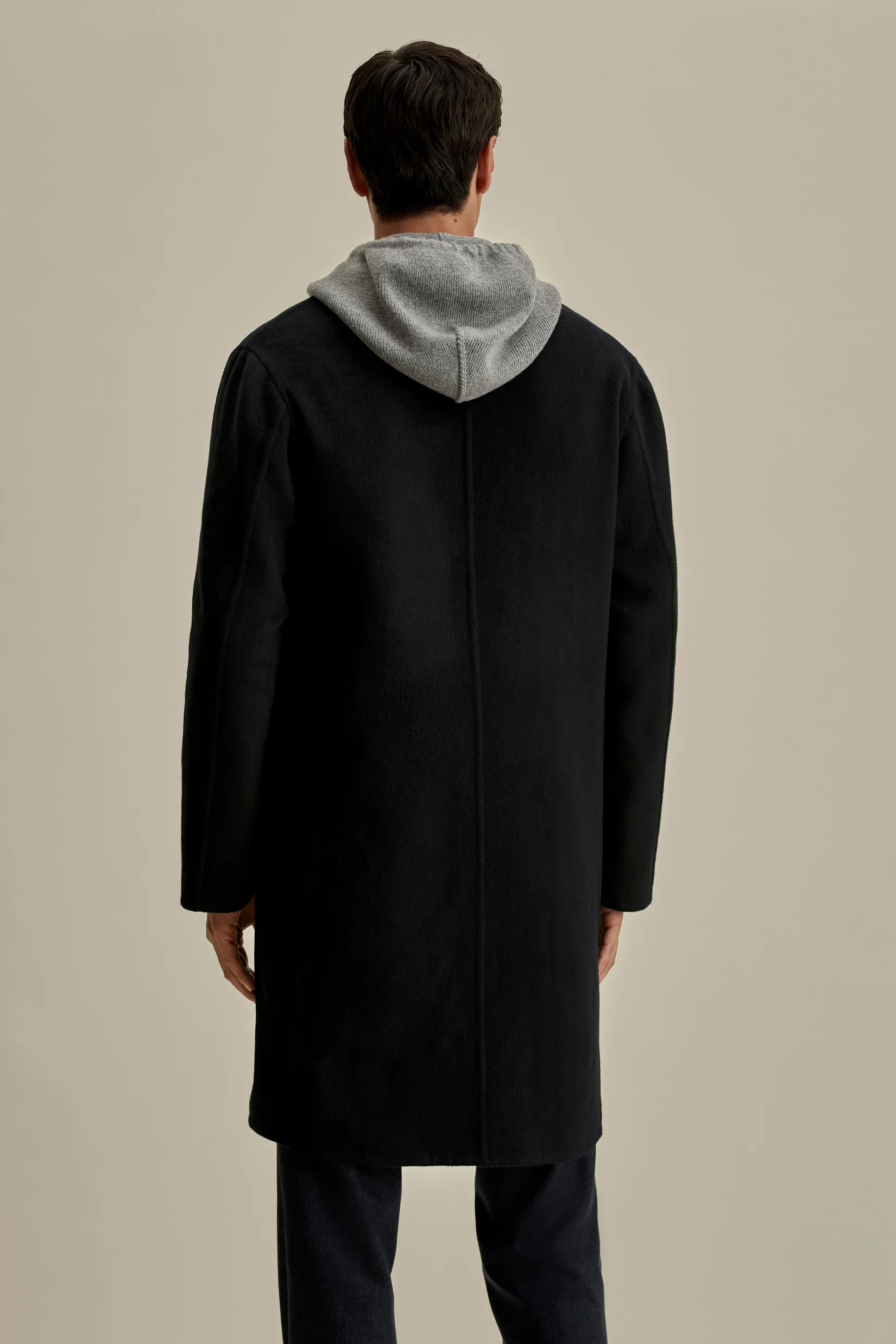 Hot Double Faced Cashmere Single Breasted Overcoat Outerwear