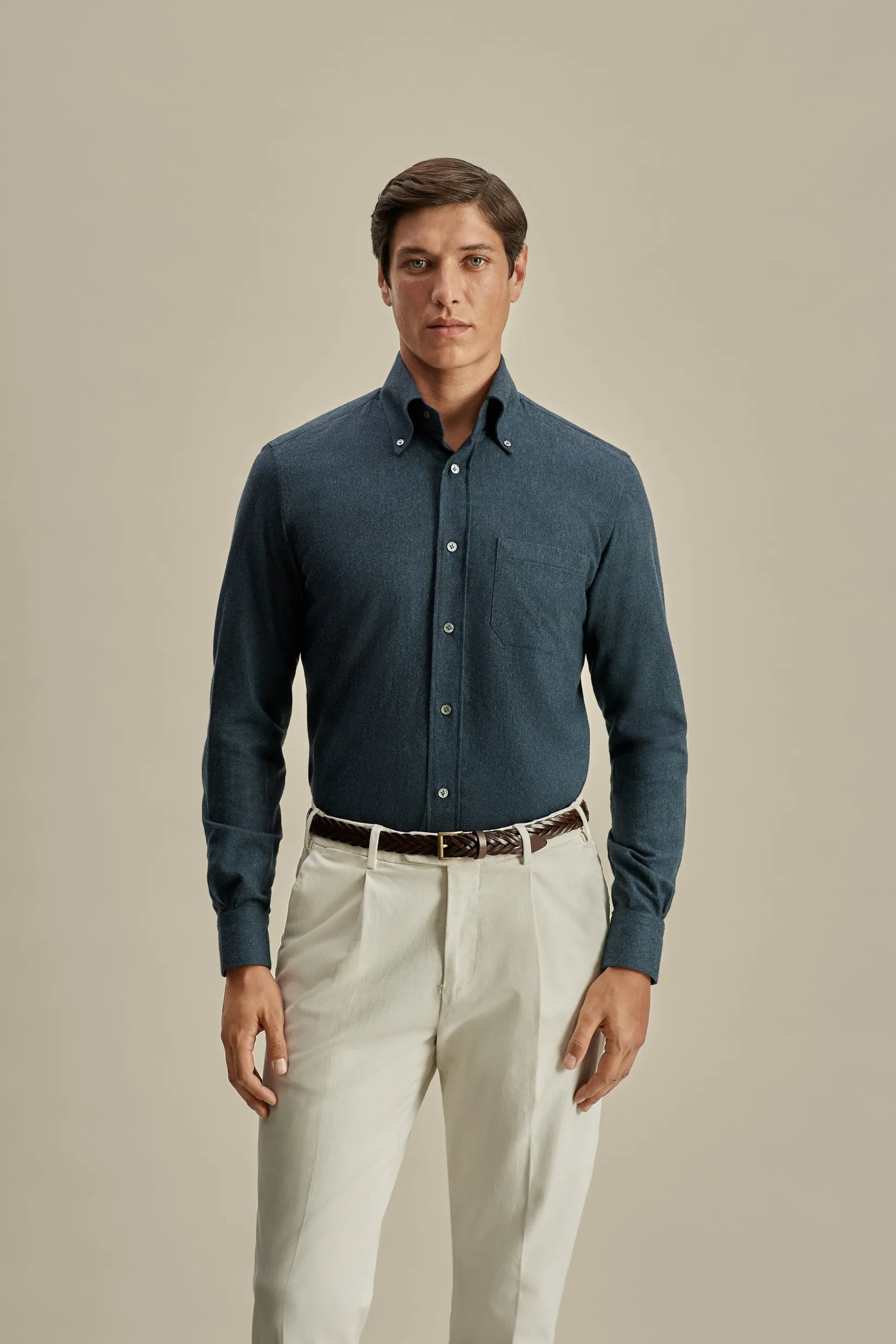 Flannel Button Down Collar Shirt Shirts