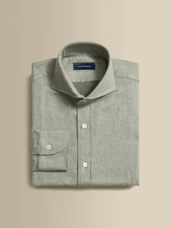 Hot Flannel Cutaway Collar Shirt Shirts
