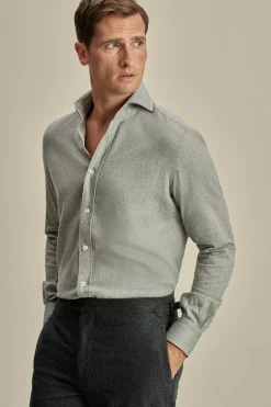 Hot Flannel Cutaway Collar Shirt Shirts