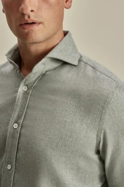 Hot Flannel Cutaway Collar Shirt Shirts
