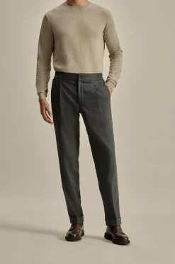 Discount Flannel Easy Fit Tailored Trousers Trousers & Shorts
