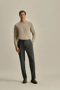 Discount Flannel Easy Fit Tailored Trousers Trousers & Shorts