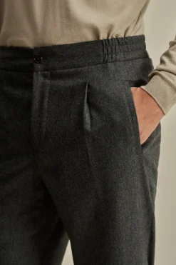 Discount Flannel Easy Fit Tailored Trousers Trousers & Shorts