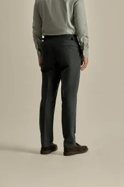 Outlet Flannel Flat Front Tailored Trousers Trousers & Shorts|Tailoring