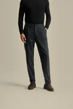 Clearance Flannel Relaxed Tailored Trousers Trousers & Shorts|Tailoring