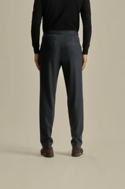 Clearance Flannel Relaxed Tailored Trousers Trousers & Shorts|Tailoring