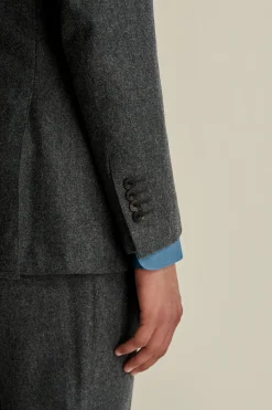 Sale Flannel Single Breasted Wool Suit Tailoring