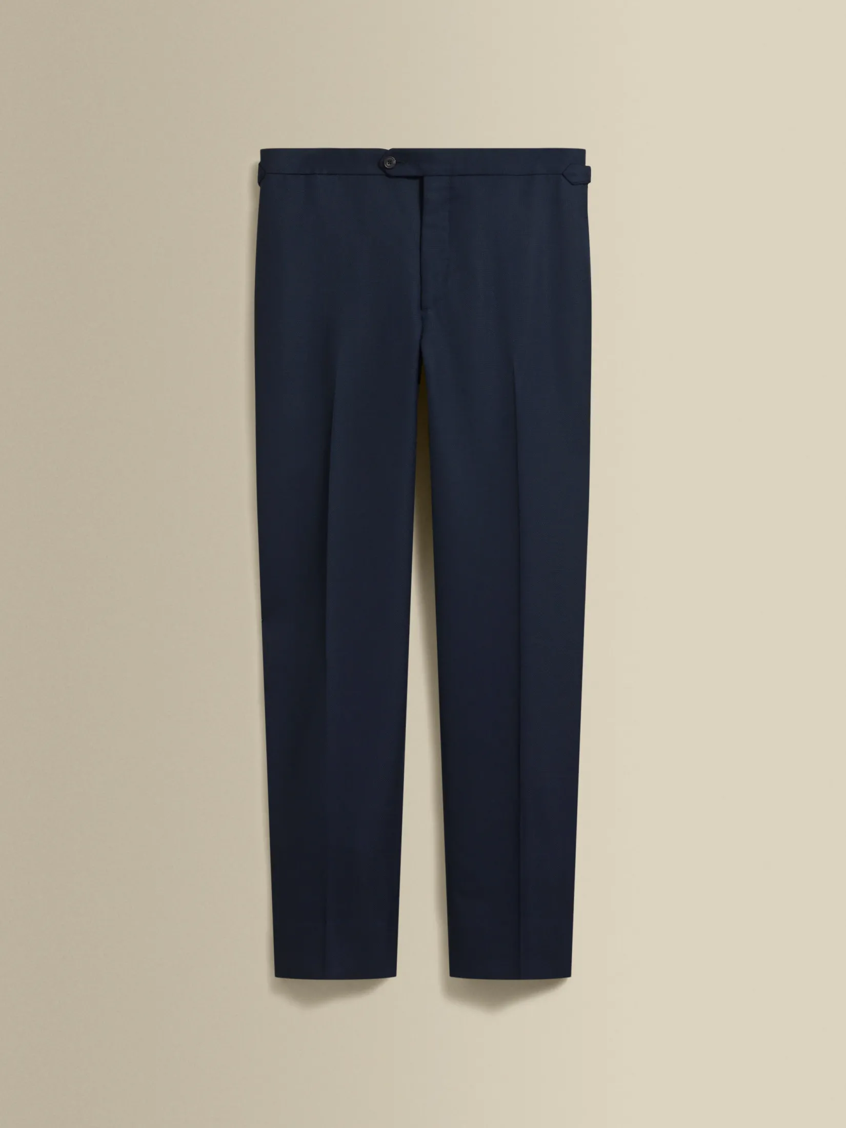 Discount Flat Front Wool Hopsack Trousers Trousers & Shorts|Tailoring