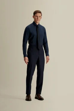 Discount Flat Front Wool Hopsack Trousers Trousers & Shorts|Tailoring