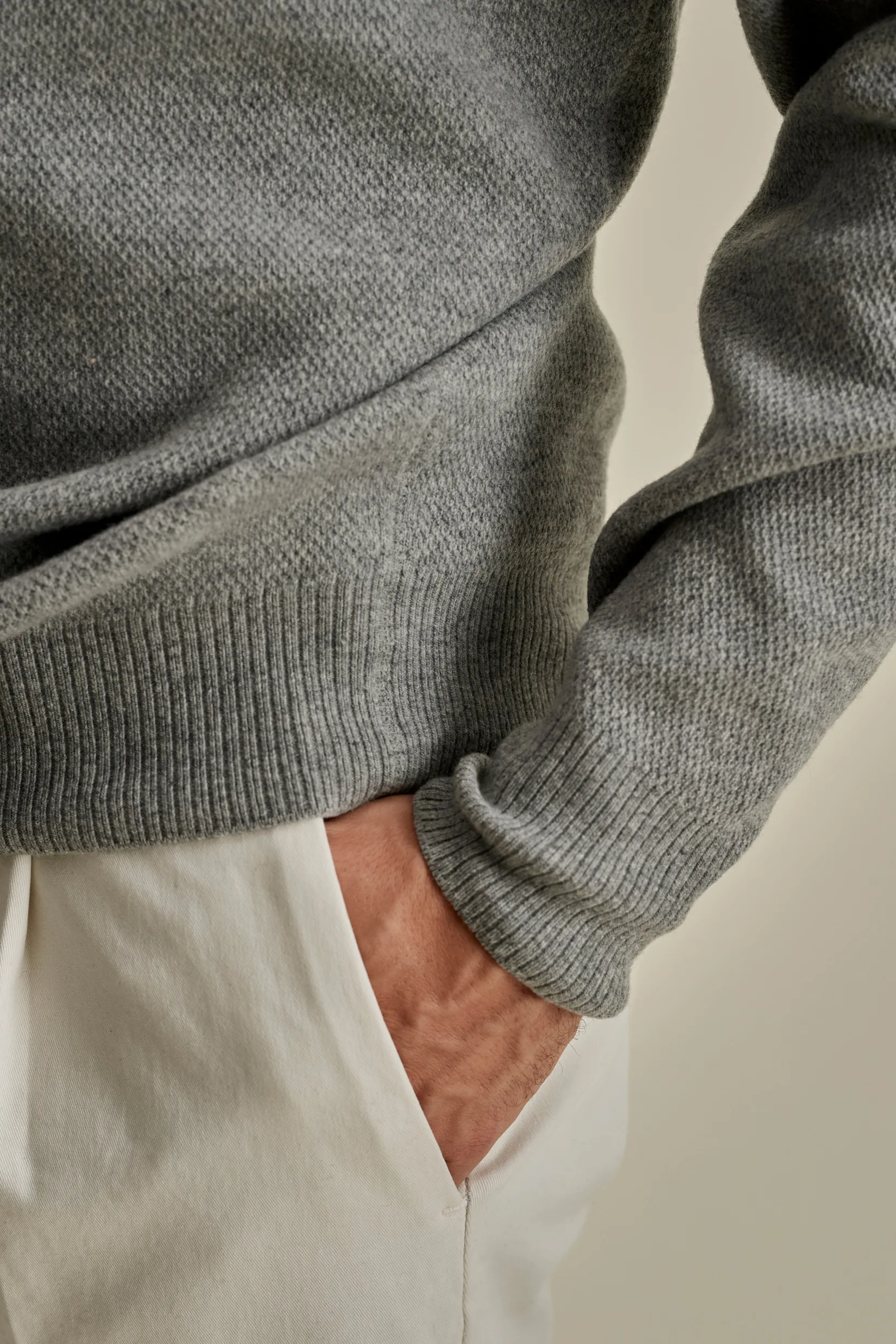 Japanese Wool Crew Neck Sweater Knitwear