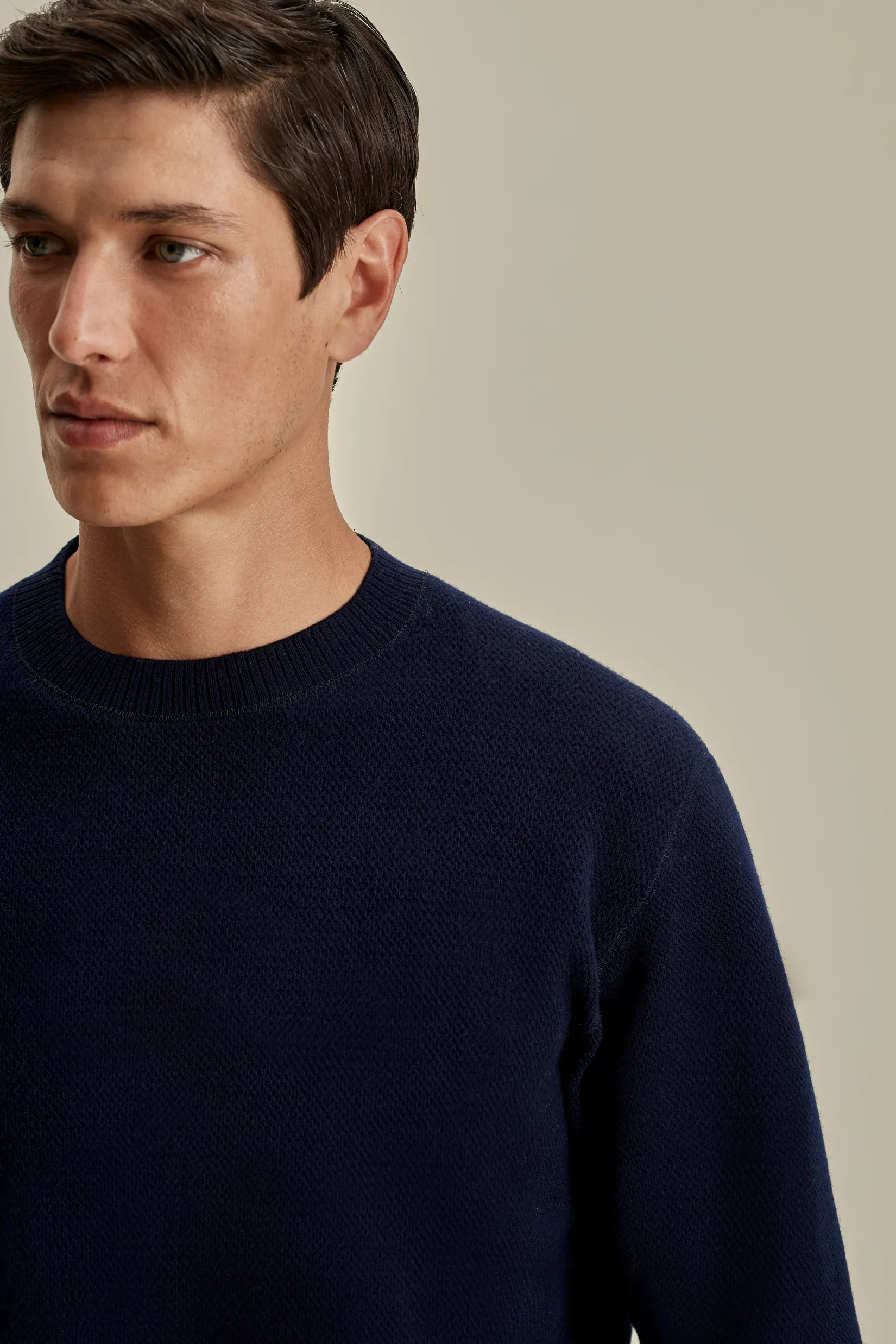 Sale Japanese Wool Crew Neck Sweater Knitwear