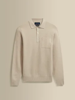 Discount Japanese Wool Long Sleeve Polo Shirt T-Shirts & Polos|Knitwear