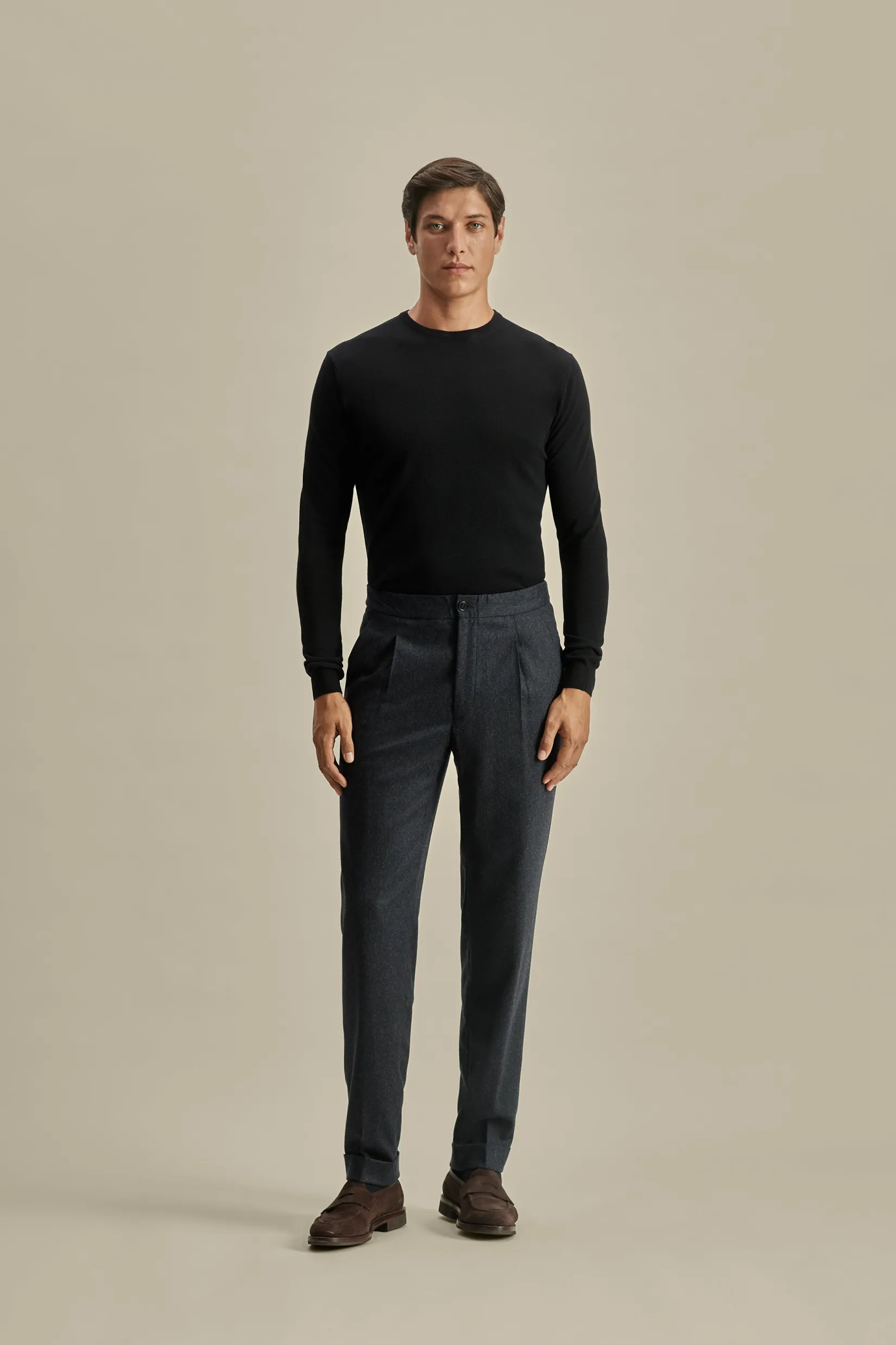 Sale Knitted Merino Wool Long Sleeve T-Shirt Knitwear