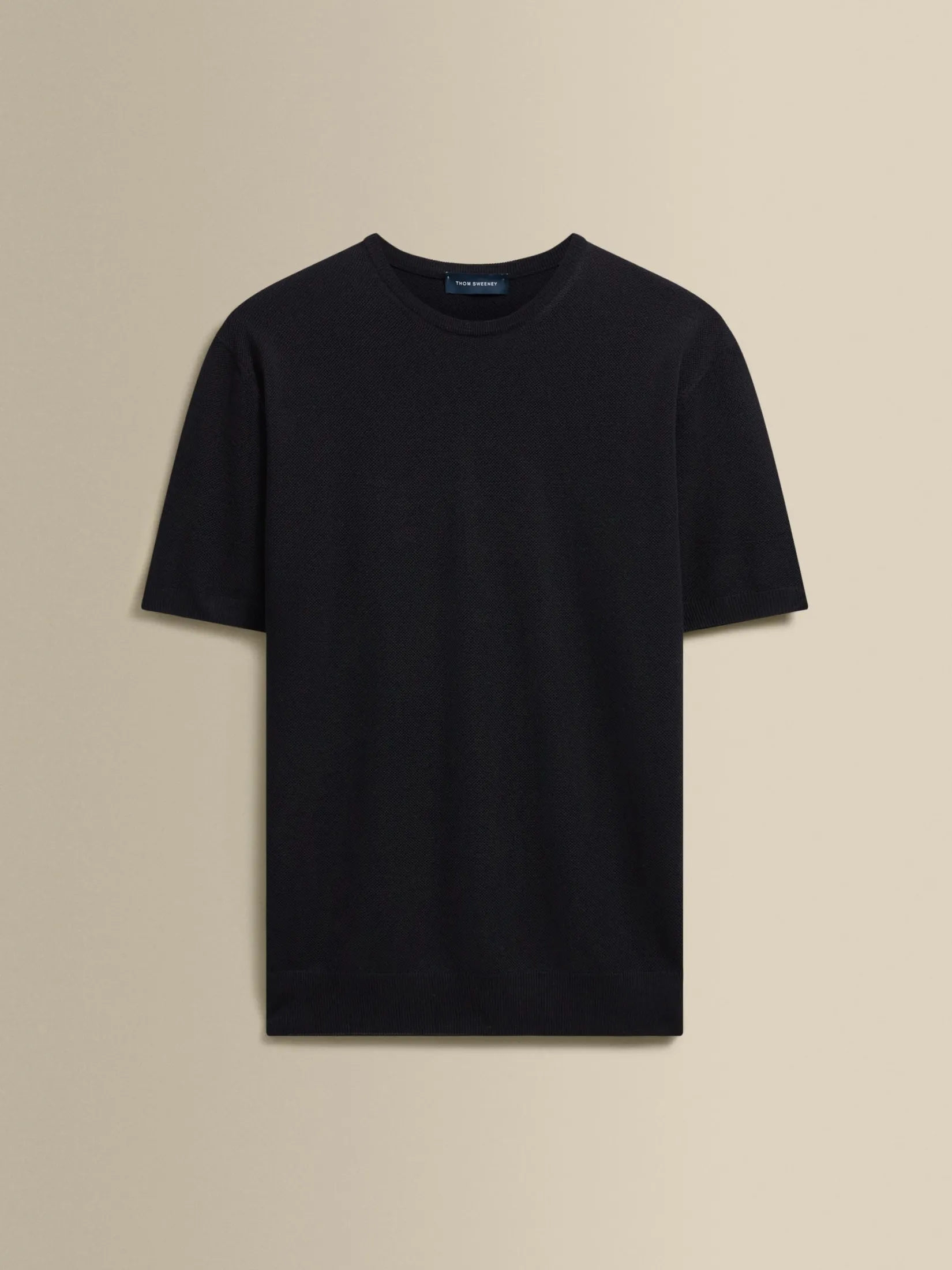 Knitted Merino Wool T-Shirt T-Shirts & Polos|Knitwear