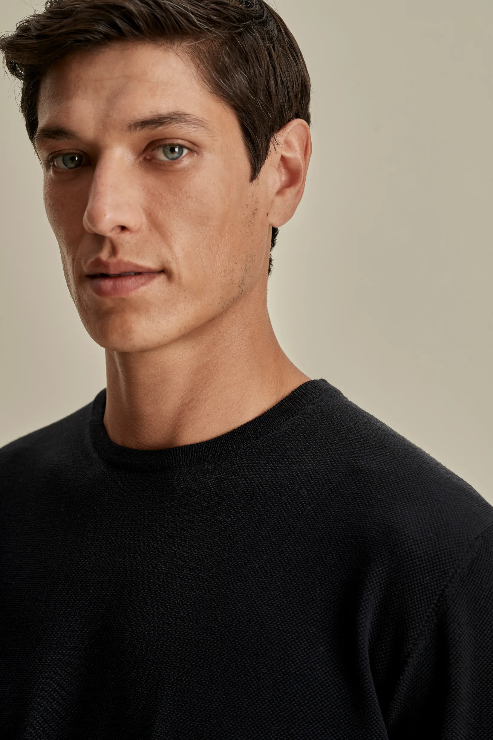 Knitted Merino Wool T-Shirt T-Shirts & Polos|Knitwear