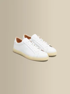 Online Leather Sneakers With Gum Sole Shoes