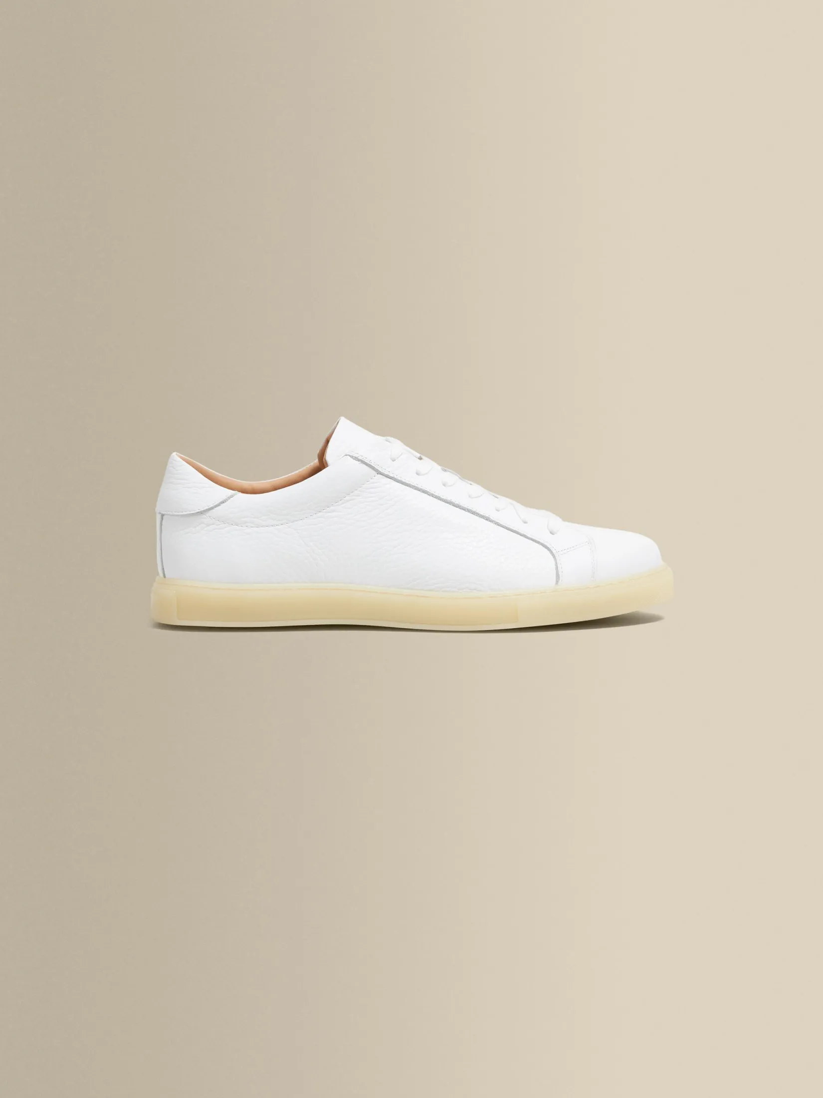 Online Leather Sneakers With Gum Sole Shoes