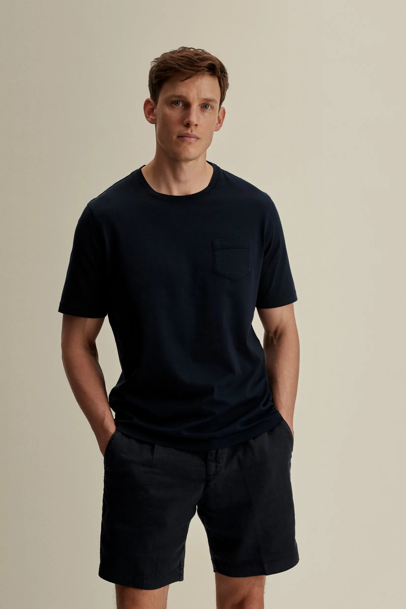 Clearance Linen Jersey Pleated Shorts Trousers & Shorts