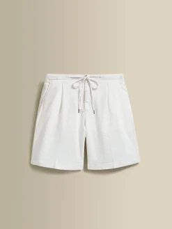 Online Linen Jersey Pleated Shorts Trousers & Shorts